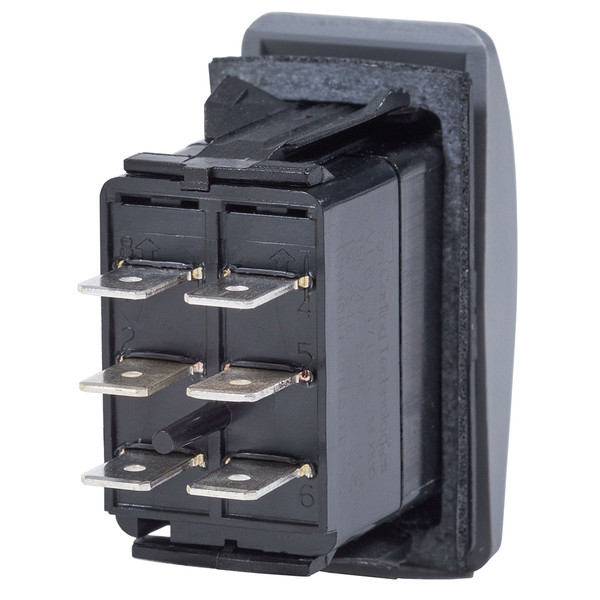 Blue Sea 8222 Water Resistant Contura III Switch - (ON)-OFF-(ON) - Grey [8222]