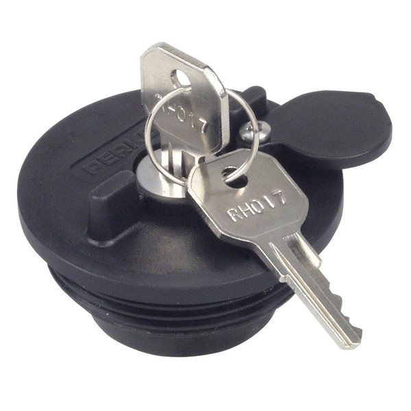 Perko Fuel System Locking Cap f\/ 1-1\/2" Non-Vented Fills - 0520 \/ 0527 \/ 0528 \/ 0557 \/ 0599 \/ 1270 [1324DP1BLK]