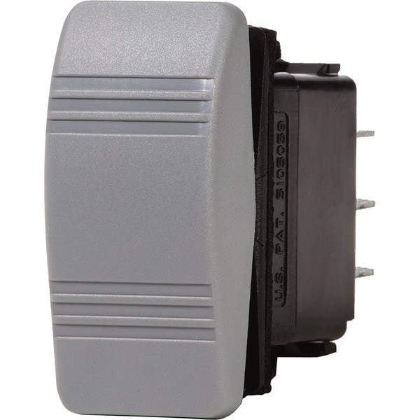 Blue Sea 8222 Water Resistant Contura III Switch - (ON)-OFF-(ON) - Grey [8222]