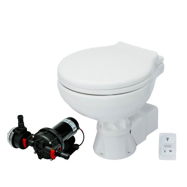 Johnson Pump AquaT Toilet Silent Electric Compact - 12V w\/Pump [80-47231-01]