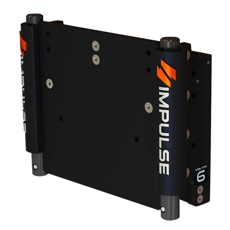IMPULSE XL 6" Set Back Electric Jack Plate w\/Standard Control - Black Anodize [75053-B]