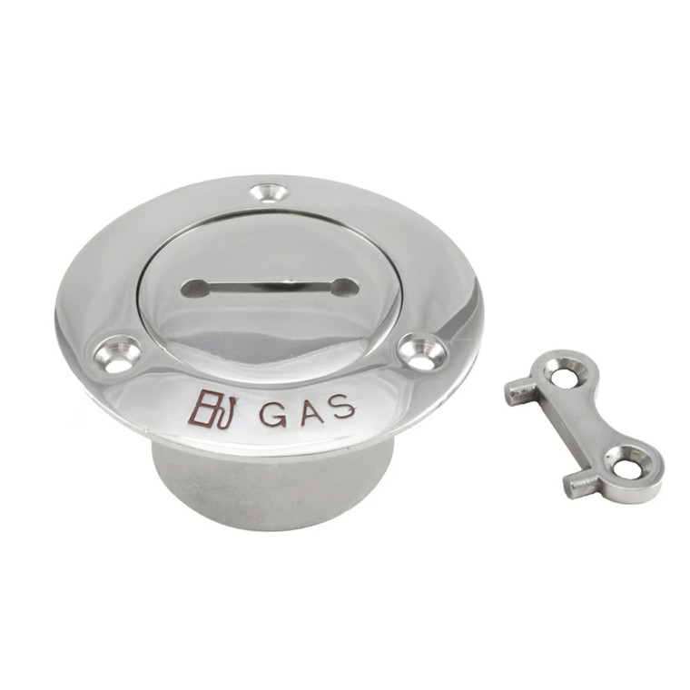 Whitecap Pipe Deck Fill w\/Key - 2" Pipe (Gas) [6131]