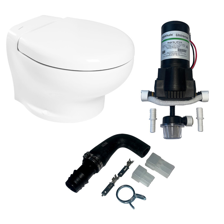 Thetford Nano Eco Compact Toilet Raw Water Kit w\/Inlet Pump - 12V [T-NAN012PW\/TSFT\/NA-RWKIT]