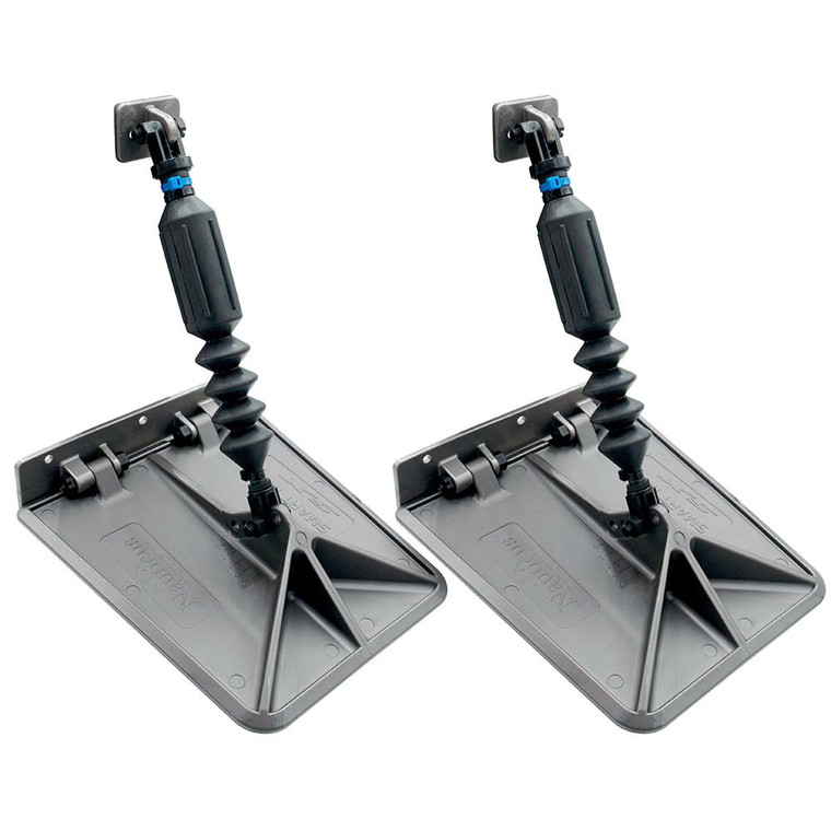 Smart Tabs SX Trim Tabs by Lectrotab 9.5" x 10" f\/12'-16' Boats w\/40lb Actuators - 40-80HP - Gunmetal Grey [SXG9510-40]