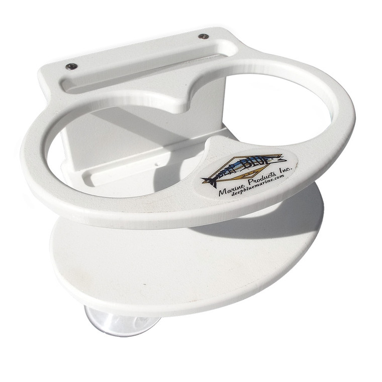 Deep Blue Marine Double Slim Can Drink Holder  Cell Phone - White [DSD-CELL]