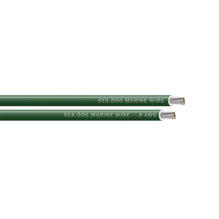 Sea-Dog 8 AWG Green Primary Wire - 25' [8008040]