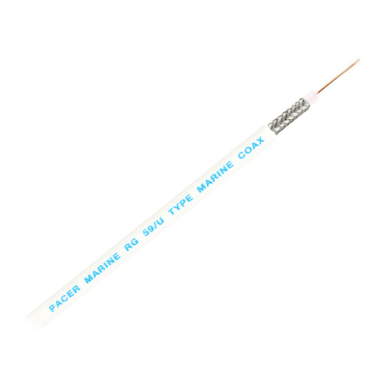 Pacer RG59UW Coax Cable - White - 150' [MRG59UW-150]