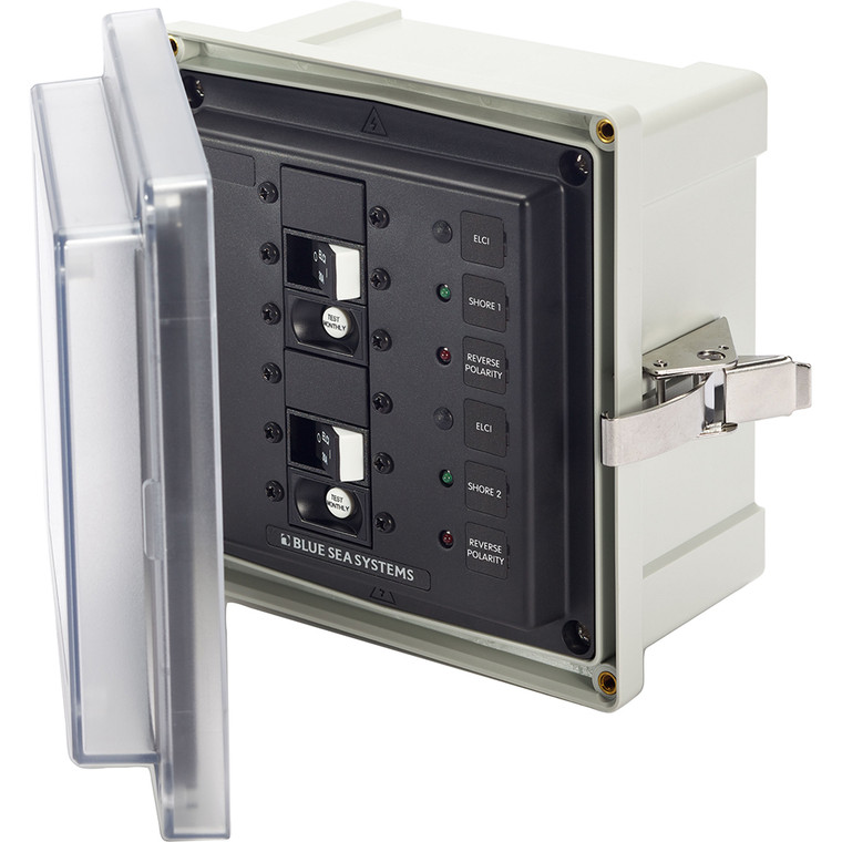 Blue Sea 3117 - SMS Panel Enclosure w\/2 ELCI (30A) - 120V AC  [3117]
