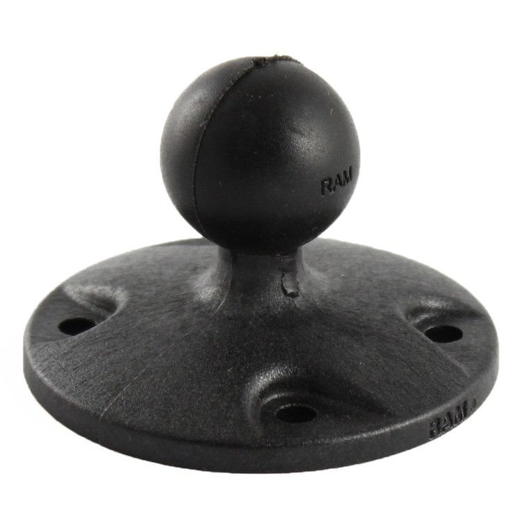 RAM Mount 2.5" Composite Round Base w\/1" Ball [RAP-B-202U]