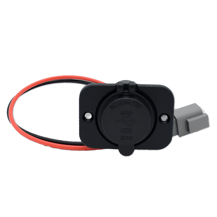 Bluewater USB\/USB-C w\/Deutsch Connector  Plate [6000-3005]