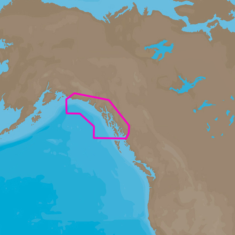 C-MAP  4D NA-D959 Dixon Entrance to Cape St. Elias [M-NA-D959-MS]