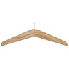 Camden-Boone Wood Anti-Theft Ball-Top Modern Coat Hanger in Light Oak - 114-001