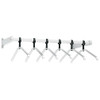 Peter Pepper 2165AL Wall Mounted Coat Rack with Non-Removable Hangers