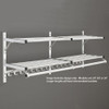 Glaro Wall Mounted Coat Rack 8000BSA - 2 Modules Shown with Connecting Middle Bracket