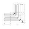 Camden-Boone Mitered Inside Corner Diagram for Coat Racks and Shelves