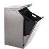 Peter Pepper Timo Square Trash and Recycling Receptacle - Open for Liner Access