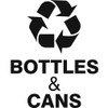 Bottles & Cans Recycling Label
