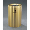 Glaro RecyclePro 1 Waste Bin - 20 x 31 - 33 Gallon - W2032BE - finished in Satin Brass, Waste Label