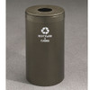 Glaro RecyclePro Value Bottle Recycling Bin - 15 x 30 - 23 Gallon - B1542 - finished in Bronze Vein