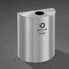 Glaro RecyclePro Profile Half Round Recycling Bin - 28-1/2 x 24 x 12 - 29 Gallon - B2499SA