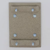 Glaro Antibacterial Wipe Dispenser W1015DS - Wall Mounting Bracket - Finished in Desert Stone - Included
