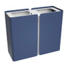 Peter Pepper SRT Stream Recycling Center - Dual Stream in Pacific Blue with Bright White Top