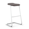 Peter Pepper StackR Stacking Stool with White Frame and Upholstered Seat