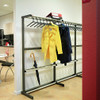 Magnuson Tertio Coat Rack T-EV/K-100-UMB - 40" - Free Standing - Single Sided - 10 Hangers Included - Aluminum Shelf - Umbrella Stand