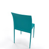 Magnuson Lucido Teal Stacking Chair - Back