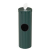 Glaro Antibacterial Wipe Dispenser F1028HG - Floor Standing with Trash Can - No Base - Hunter Green