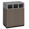 Peter Pepper ReForm Recycling Station RFF36 - Earthen Cabinet with Aluminum Metallic Top