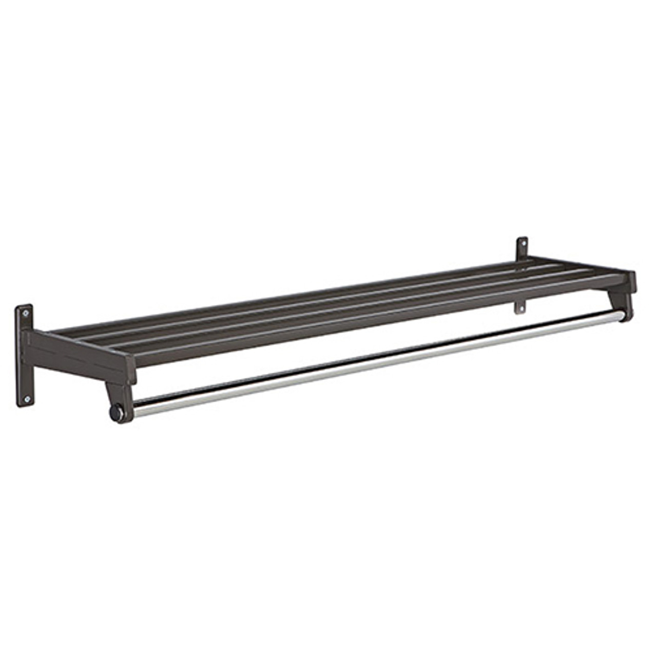 Magnuson 24 Wall Mounted Steel Coat Rack with Shelf - DS-2H