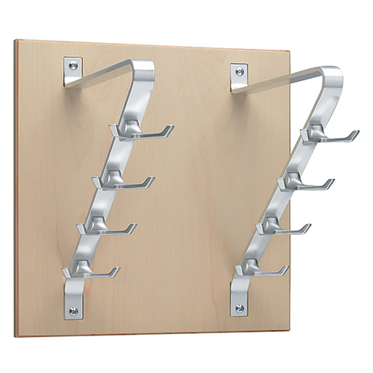 Peter Pepper 2196 Vertical Coat Rack 8 Coat Hooks Wall Mount 15 Inches