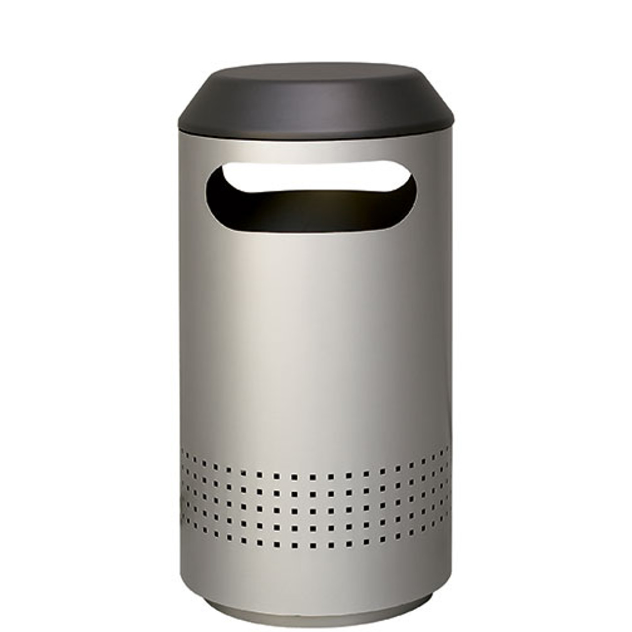 commercial outdoor stainless steel trash can, garbage can