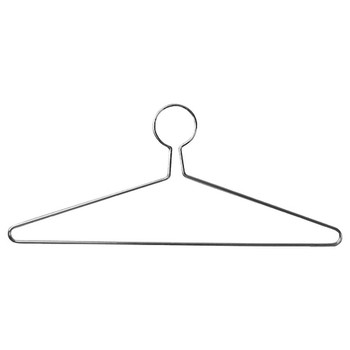 Camden-Boone Chrome Steel Extra Heavy Duty Coat Hanger with Anti-Theft Closed Loop - 117-003