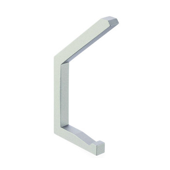 Magnuson K-320MS Double Prong Coat Hook in Metallic Silver