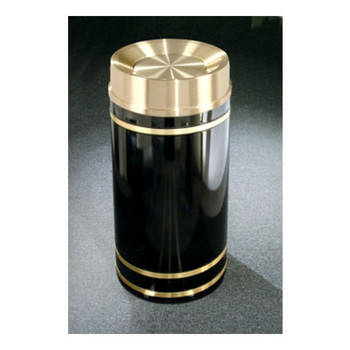 TA1555 finished in High Gloss Black with Satin Brass finished banding and tip action top