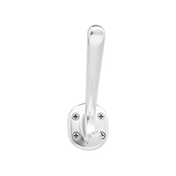 Peter Pepper 2080-AL Coat Hook - Aluminum - Double Prong