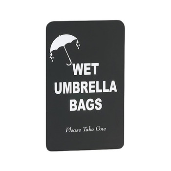 Optional Wet Umbrella Bags Sign S117BK