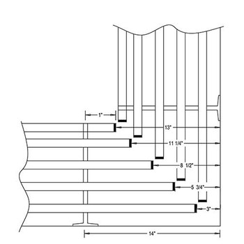 Camden-Boone Corner Connection Diagram for Wall Mounted Coat Racks