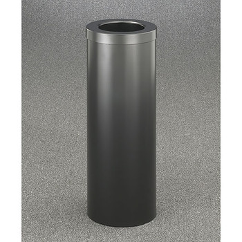 Glaro Mount Everest Value WasteMaster Funnel Top Trash Can - 10 x 29 - 8 Gallon - F1024 - Finished in Satin Black