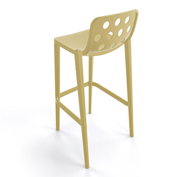 Magnuson Isidoro SO Sage Green Bar Stool - Outdoors - Back View