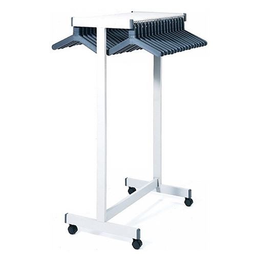 Magnuson Rap Rak Coat Rack RR-4F - Image is of Heavy Duty Version with Spacer Bar and Casters