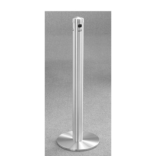 Glaro Smokers Pole 4403SA - Free Standing - Satin Aluminum