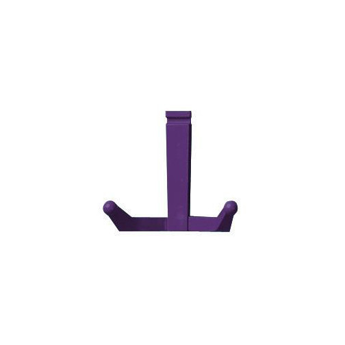 Purple Double Pronged Coat Hook for Coat Racks - Lexan Polycarbonate