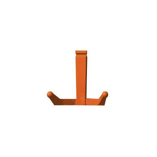 Camden-Boone Orange Double-Prong Coat Hook for Wall Coat Racks - Lexan Polycarbonate