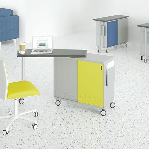 Peter Pepper Axcess Mobile Desk - Featuring Optional Cup Holder & Utility Pocket