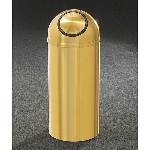 Glaro Atlantis Self-Closing Dome Top Trash Can - 15 x 36 - 16 Gallon - S1536BE