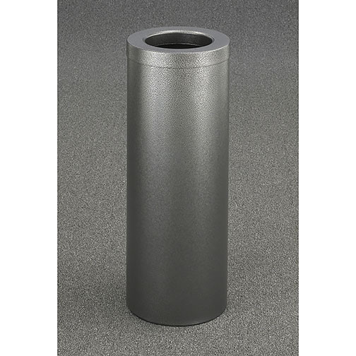 Glaro Mount Everest Value WasteMaster Funnel Top Trash Can - 10 x 29 - 8 Gallon - F1024SV - Finished in Textured Silver Vein