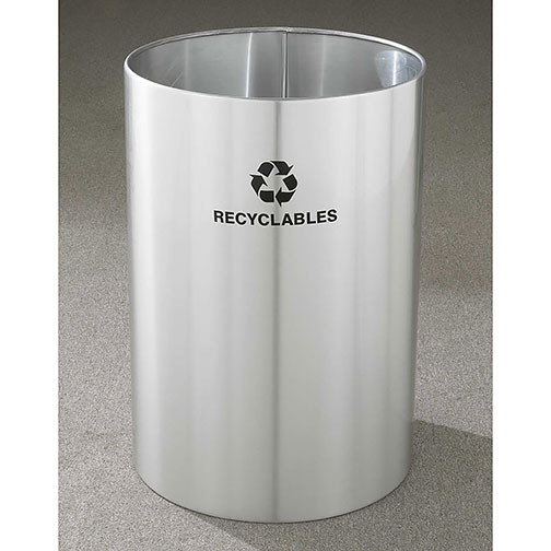 Glaro RecyclePro Open Top Recycling Bin - 20 x 29 - 39 Gallon - RO2029SA